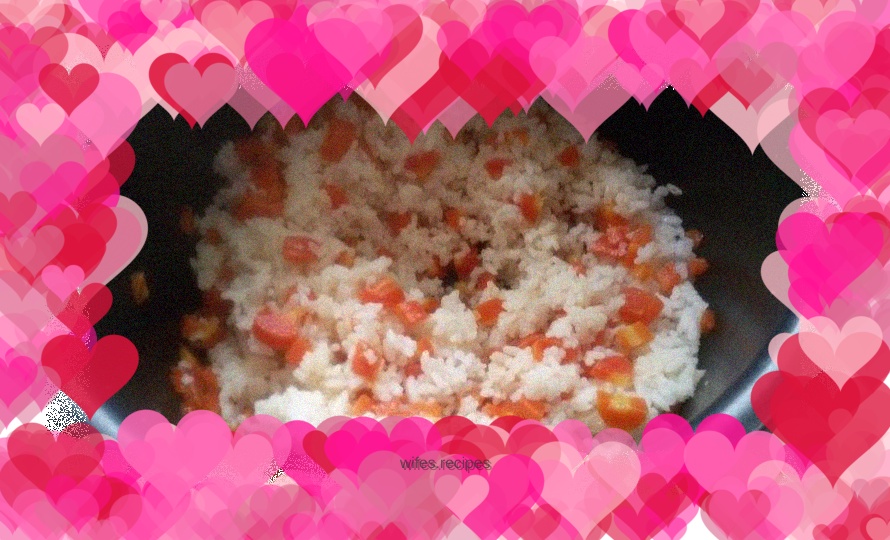 Dried carrot rice