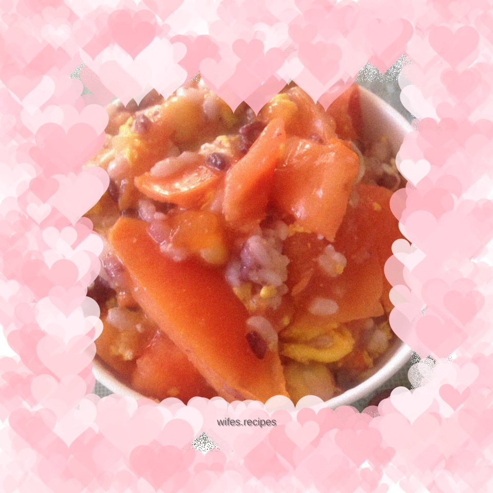 Mushu persimmon rice