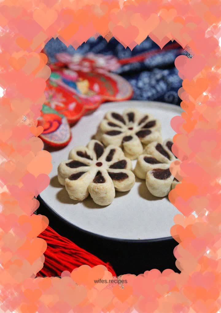 Bean Paste Flower Cake