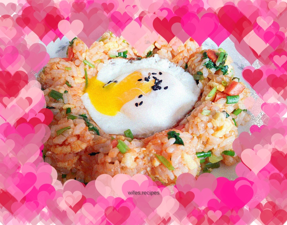 Tomato and Egg Fried Rice + Sugar Omelette