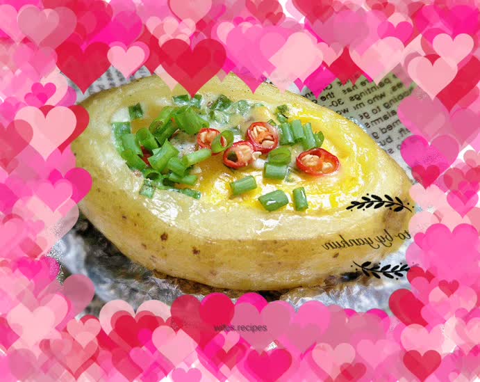 Egg baked potatoes