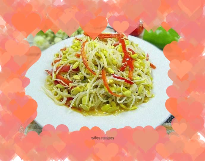 The killer of rice—fried bean sprouts with pickled peppers