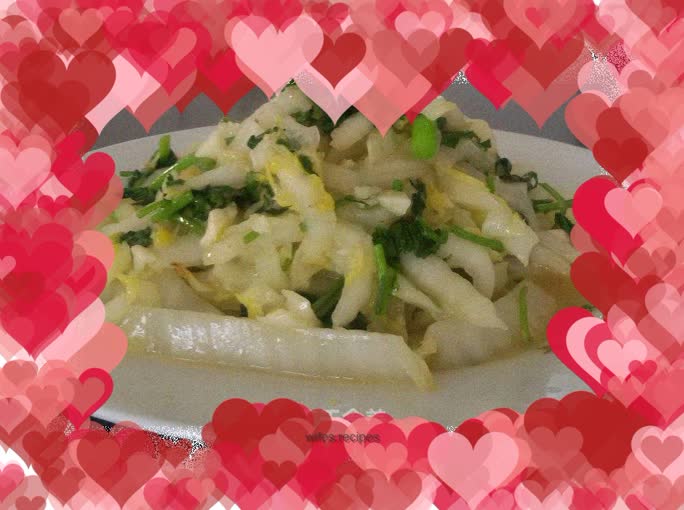 Garlic, coriander and Chinese cabbage