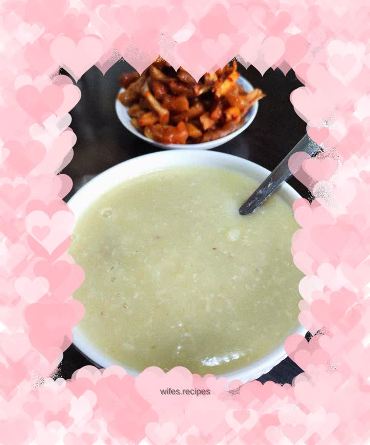 Oatmeal and cornmeal porridge