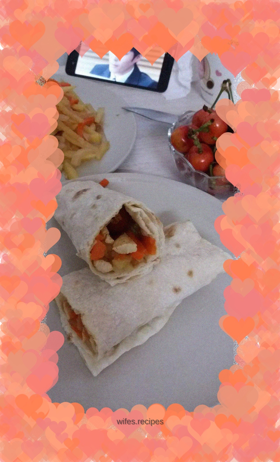 Potato rolls, chicken rolls, stir-fried shredded chicken, shredded radish, shredded potatoes