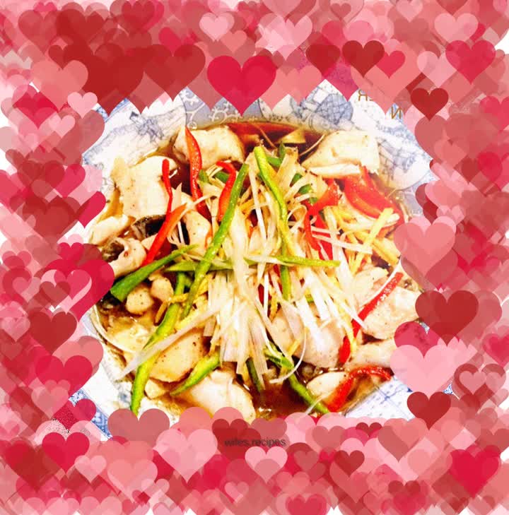 Fish fillet with scallion oil