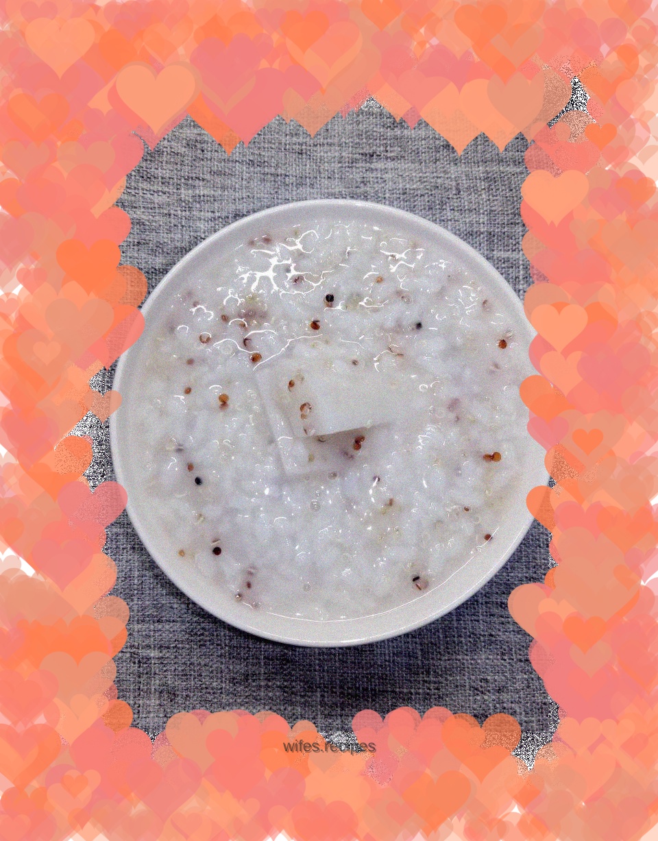 Quinoa, Yam and Rice Porridge