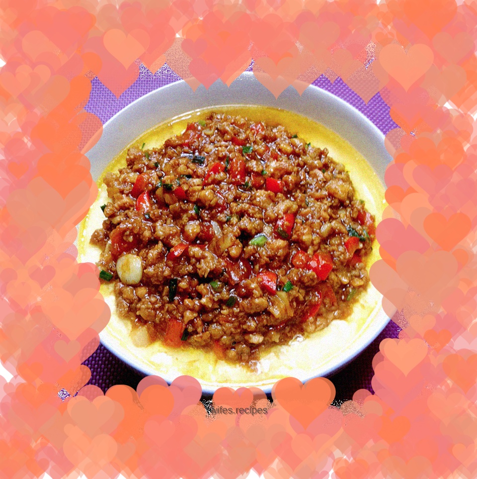 Steamed Minced Pork with Tofu and Egg