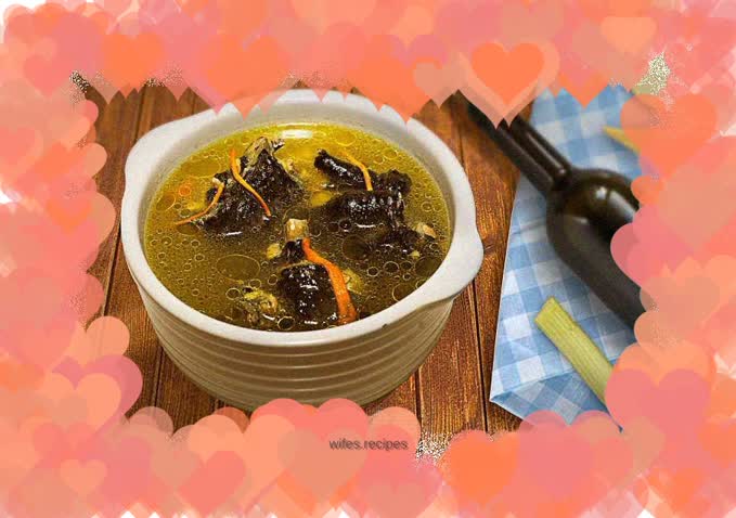 Cordyceps flower black chicken soup