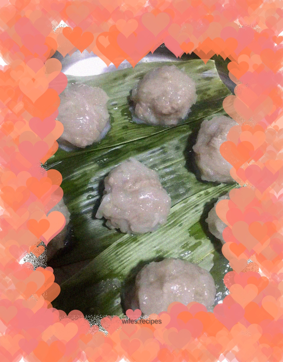 Steamed radish balls