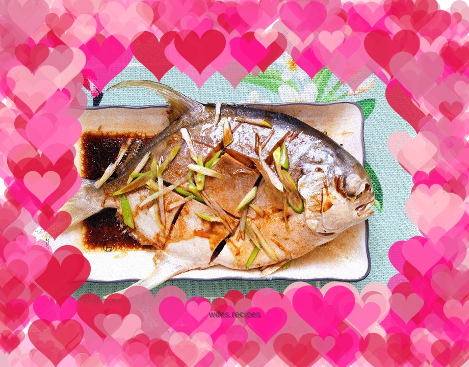 Steamed flat fish