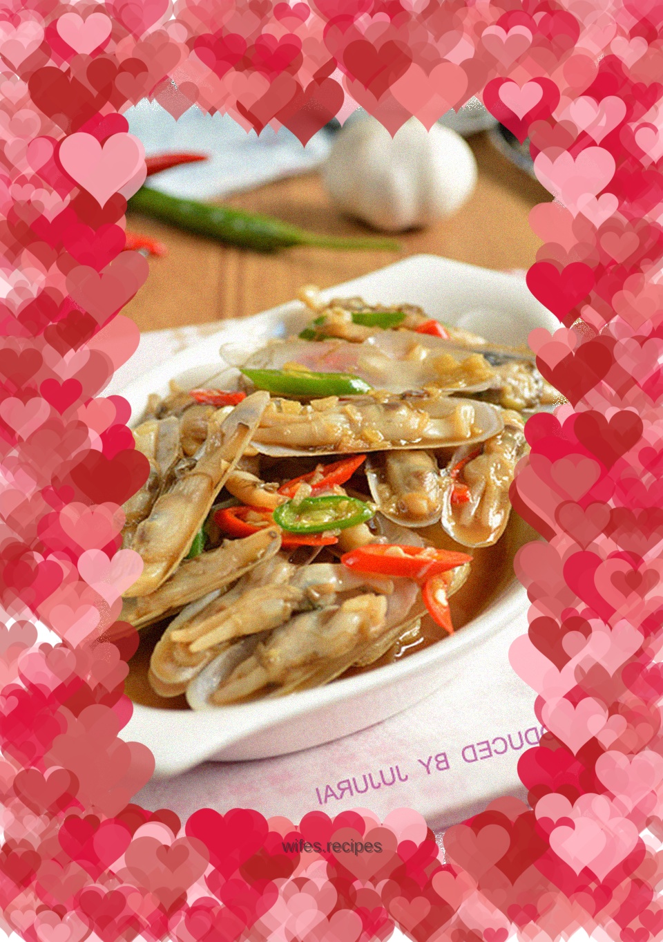 Black pepper razor clams