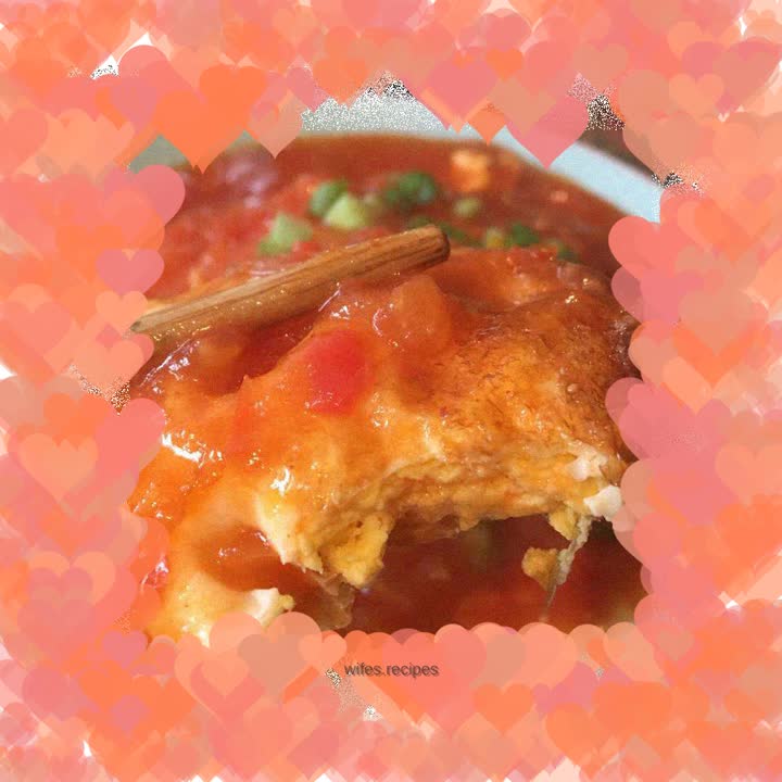 Sweet and sour fried eggs