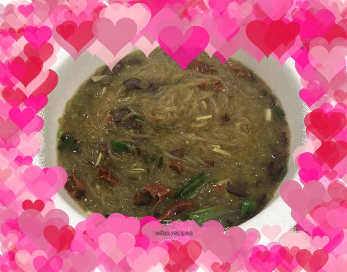 Beef and sweet potato noodles