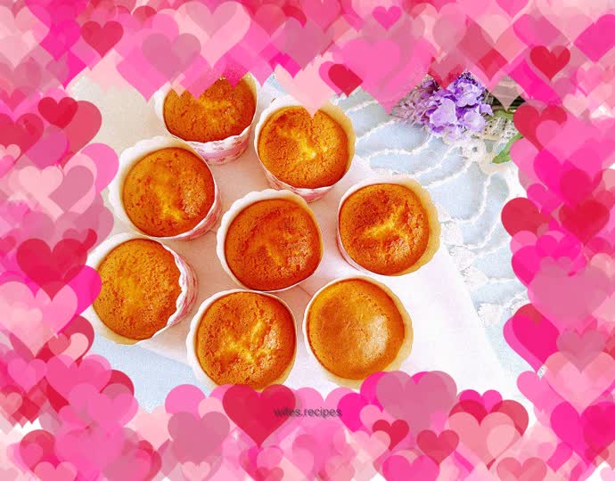Sponge cup cake (whole egg)