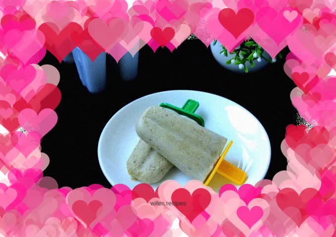 Mung bean yogurt popsicle