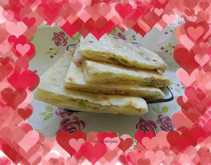 Lard green onion pancake