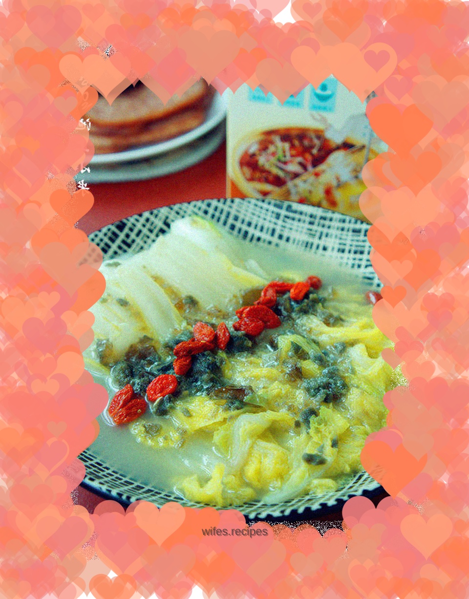 Baby cabbage in soup