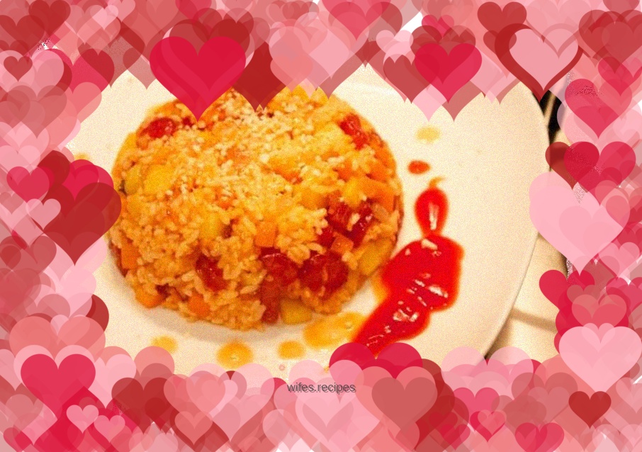 Fried rice with cured meat