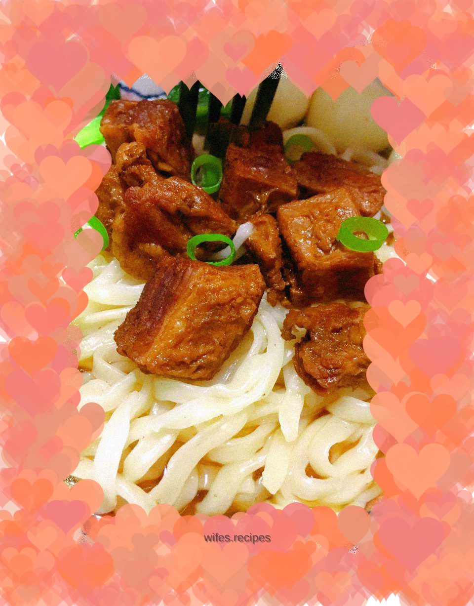 Braised beef noodles