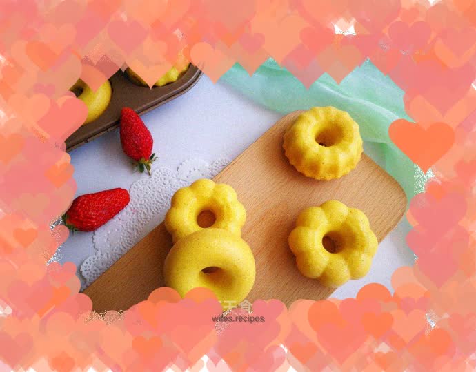 Cornmeal sponge cake