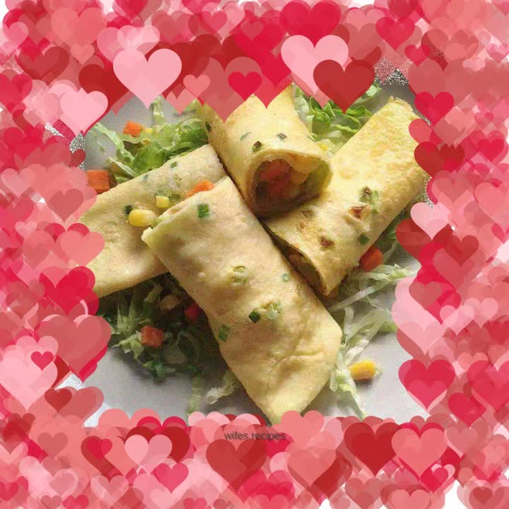 "Corn Milk Pancakes" A cup of corn juice Breakfast nutrition Mother's love for her baby