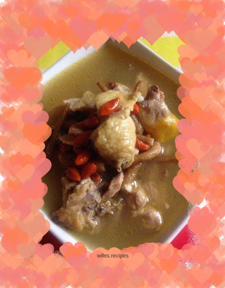 Codonopsis, Angelica and Wolfberry Chicken Soup