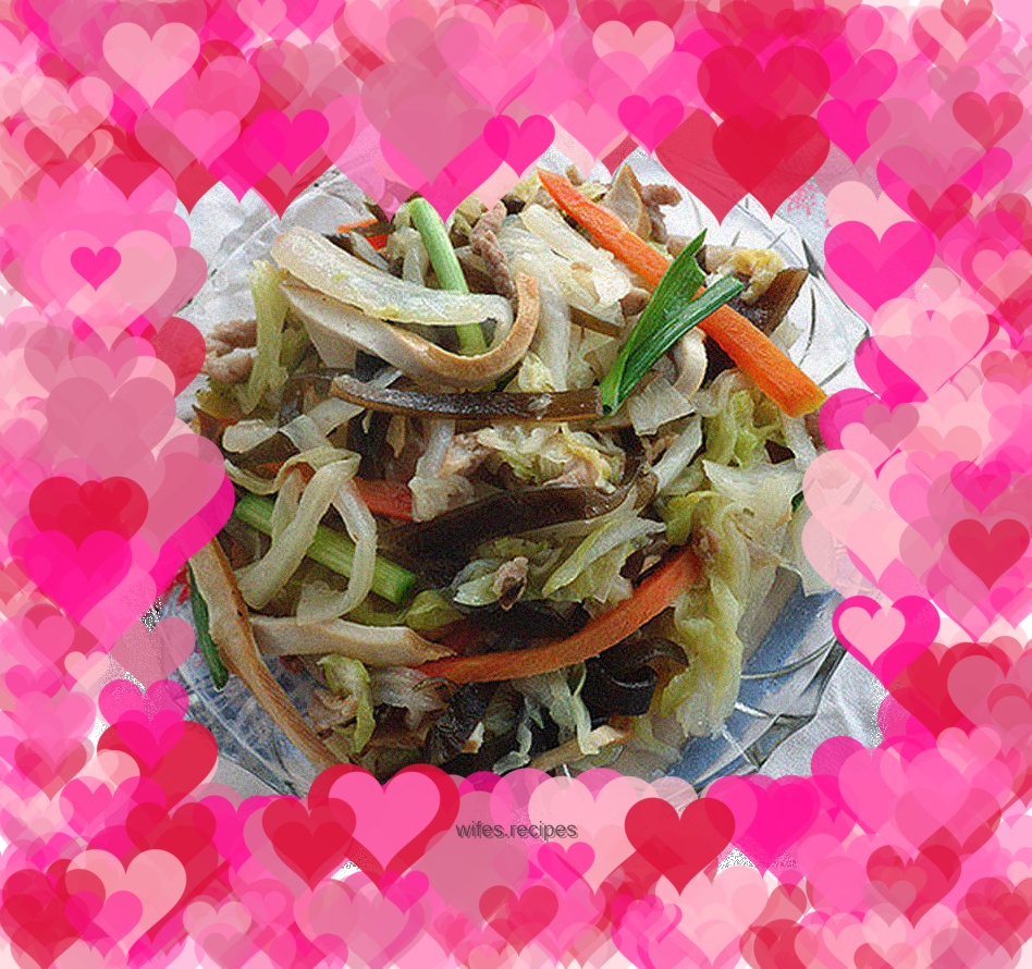 Colorful shredded cabbage