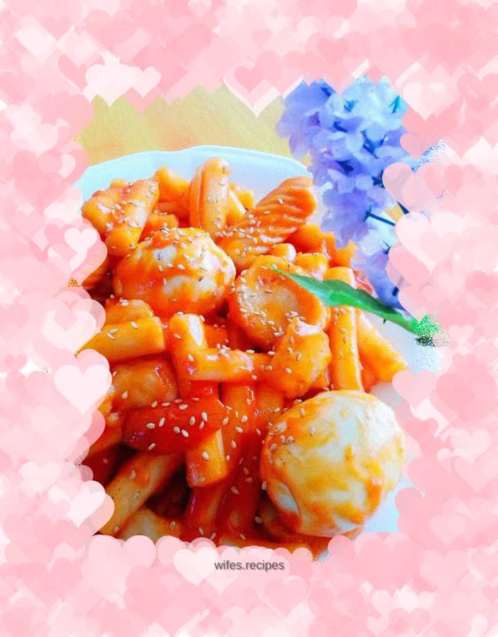 Tomato rice cake