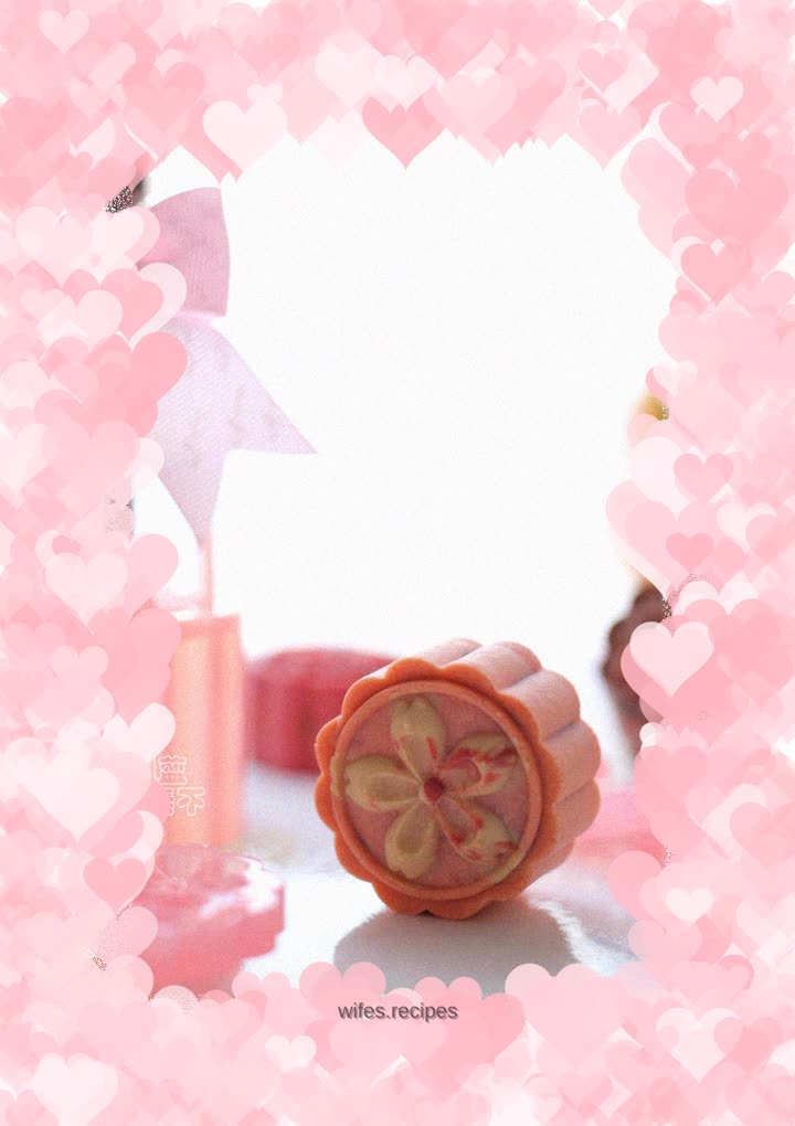 Super beautiful peach skin mooncakes