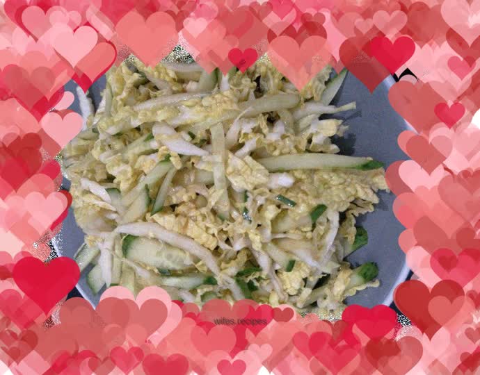 Cold Cucumber and Baby Cabbage