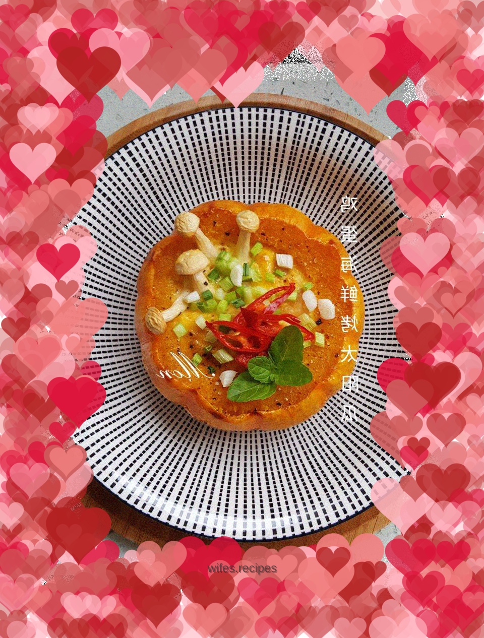 Grilled Sunmelon with Egg, Seafood