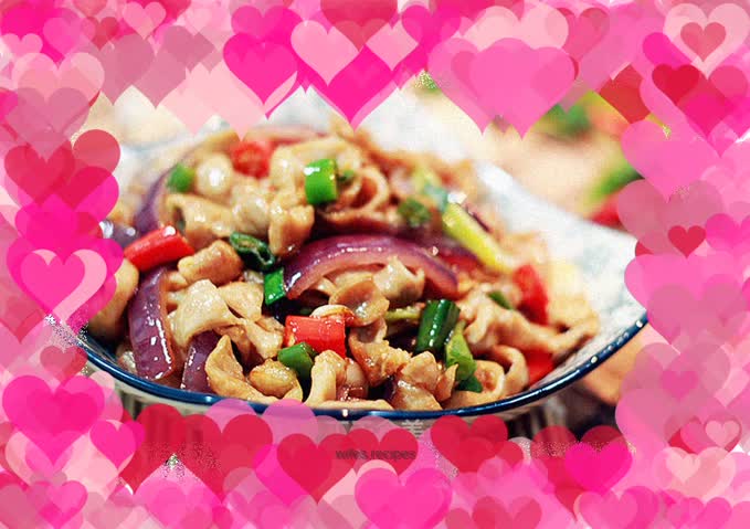 Stir-fried pork sausage