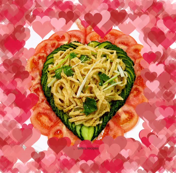 Cold shredded fish cakes