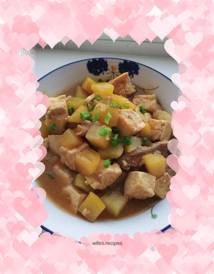 Potato-roasted tofu