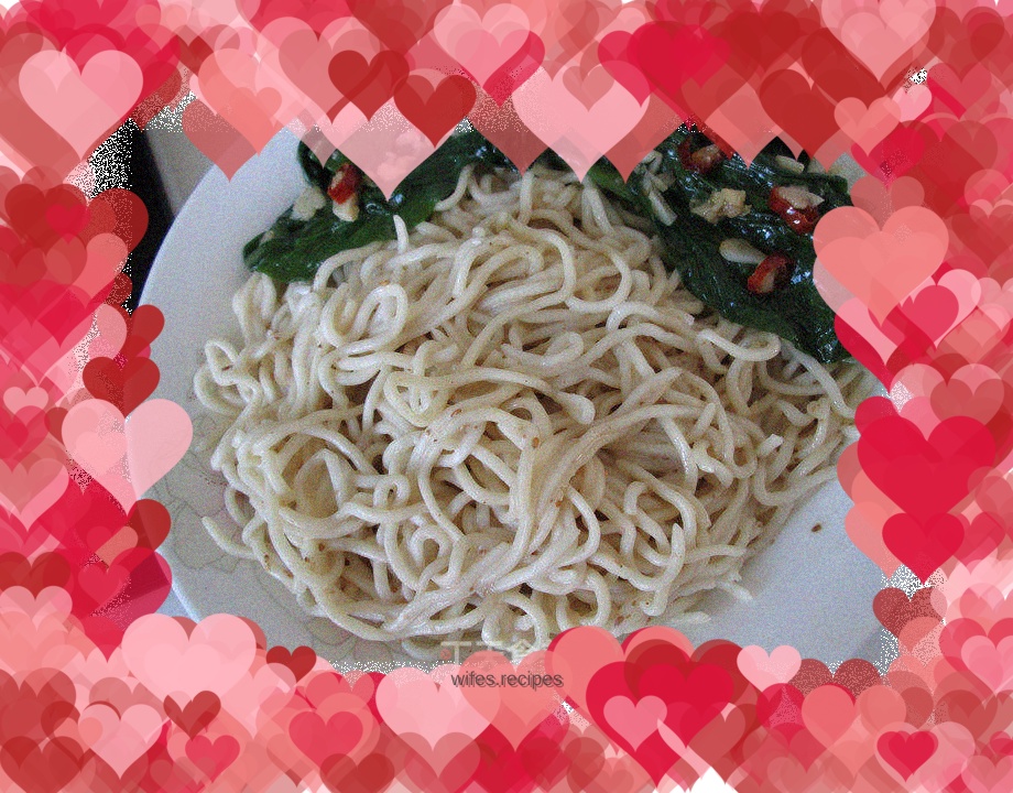 Boiled Rapeseed Salad Sauce Cold Noodles