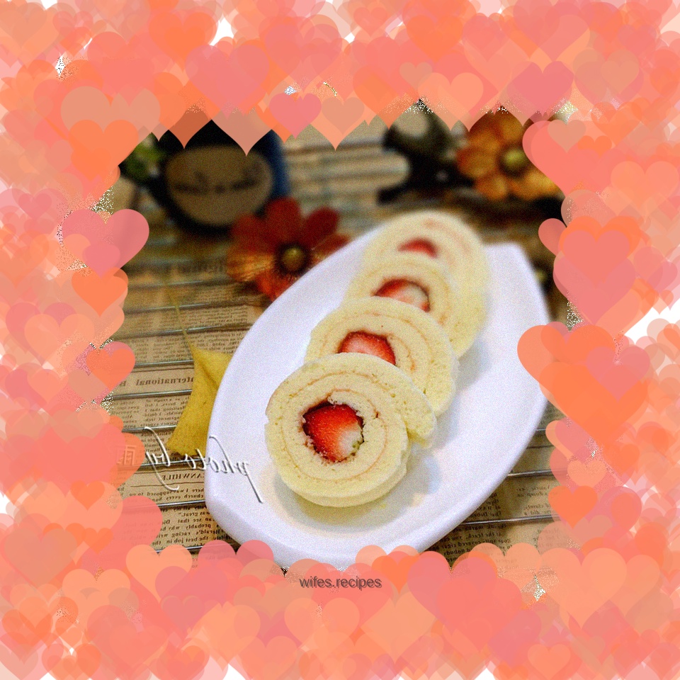 Strawberry cake roll