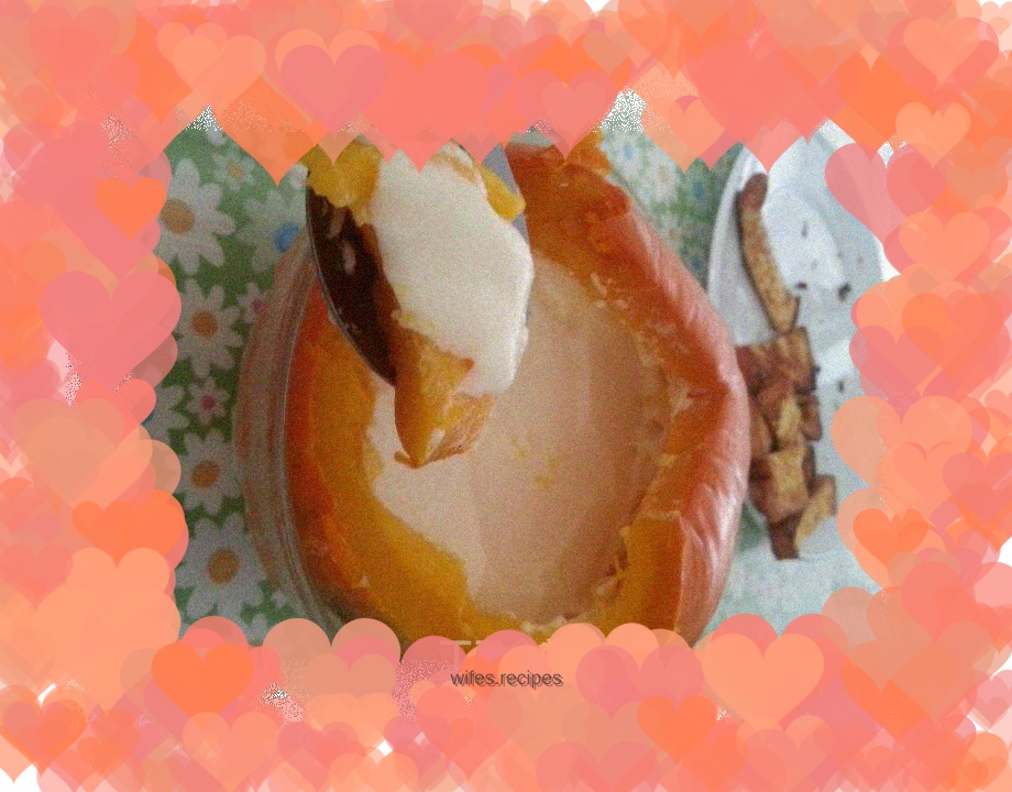 Milk Pudding Pumpkin Cup