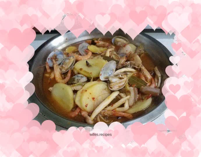 Boiled three delicacies