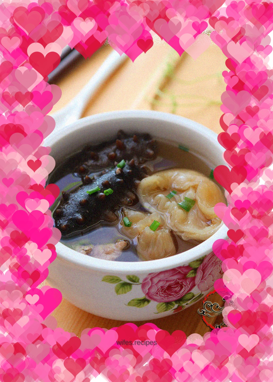 Fish maw stewed sea cucumber