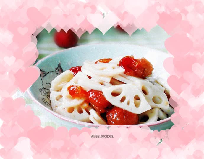 Hawthorn and lotus root slices