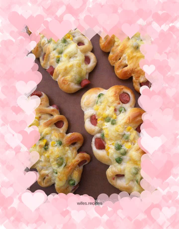 Cheese and vegetable sausage buns