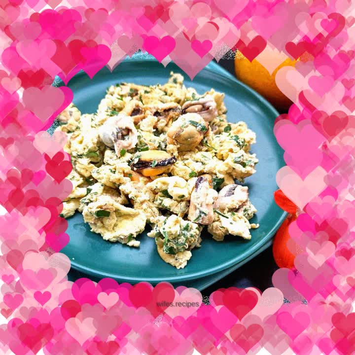 Mussels, shepherd's purse and goose eggs