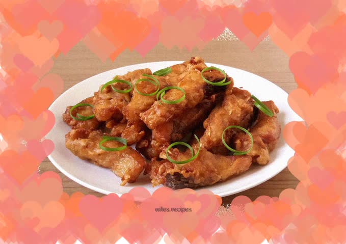 Crispy fried fish nuggets