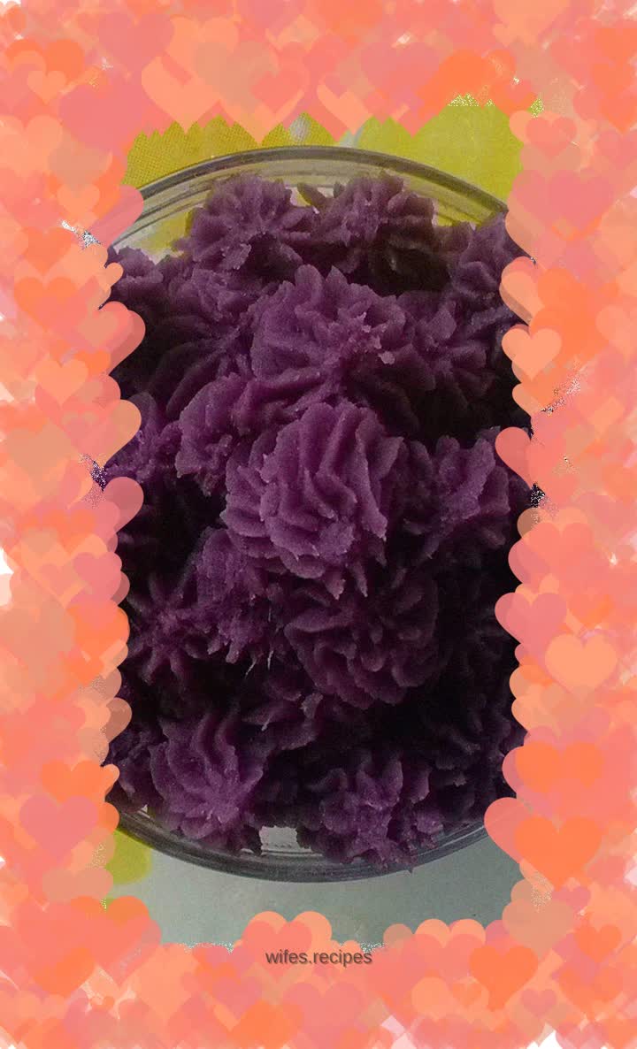 Super simple---purple sweet potato filling