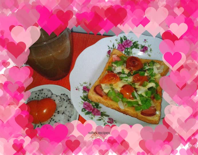 Toast pizza – quick breakfast
