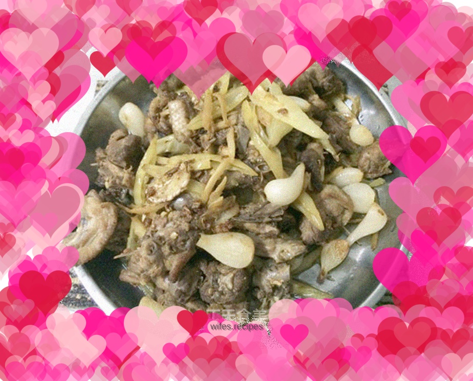 Summer appetizer---Stir-fried duck with sour buckwheat heads