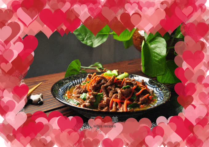 Stir-fried beef with garlic