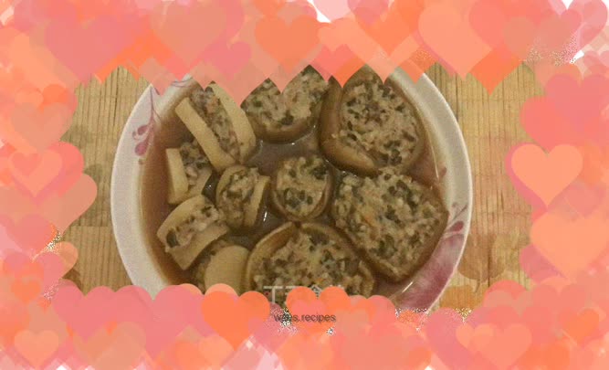 Pleurotus eryngii with fresh shiitake mushrooms