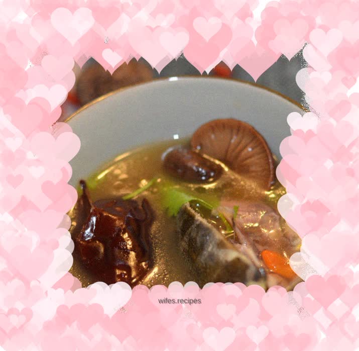 Ginseng, Date, Mushroom and Turtle Soup